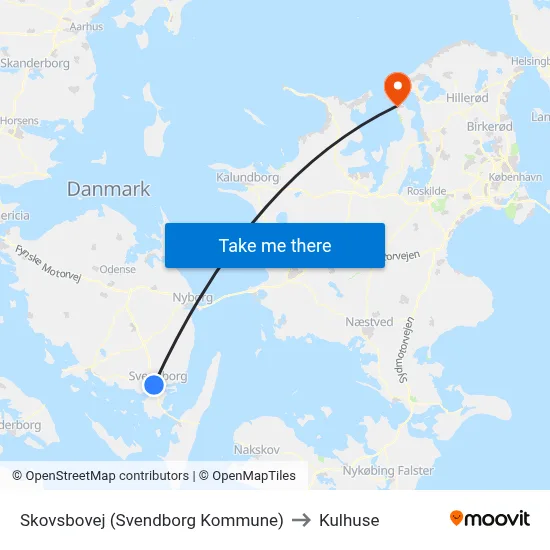 Skovsbovej (Svendborg Kommune) to Kulhuse map