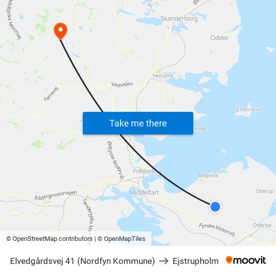 Elvedgårdsvej 41 (Nordfyn Kommune) to Ejstrupholm map