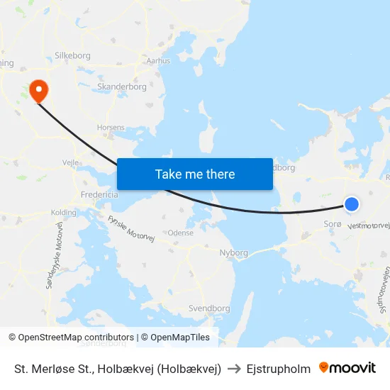 St. Merløse St., Holbækvej (Holbækvej) to Ejstrupholm map