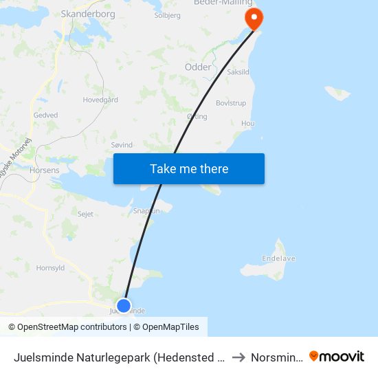 Juelsminde Naturlegepark (Hedensted Kom) to Norsminde map