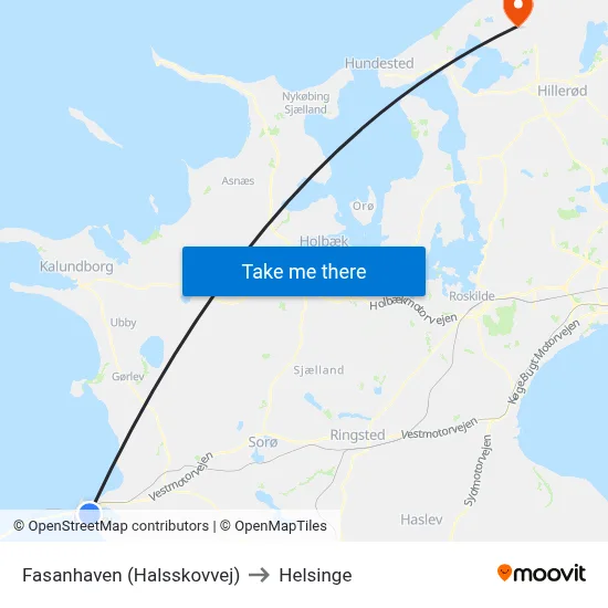 Fasanhaven (Halsskovvej) to Helsinge map