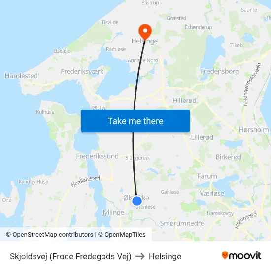 Skjoldsvej (Frode Fredegods Vej) to Helsinge map