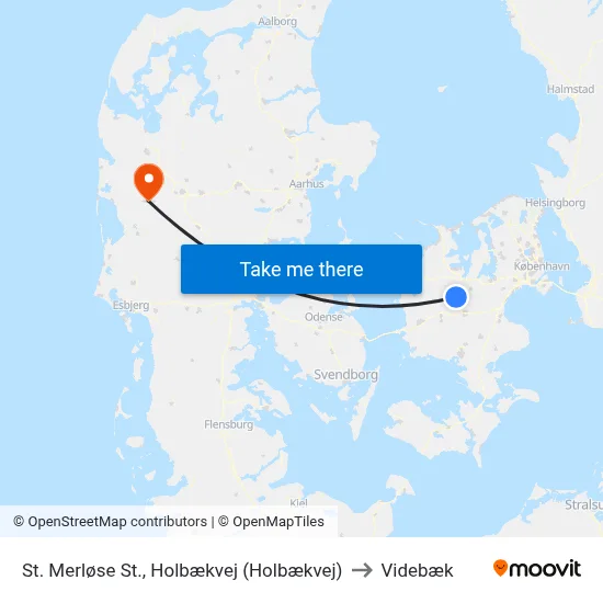 St. Merløse St., Holbækvej (Holbækvej) to Videbæk map