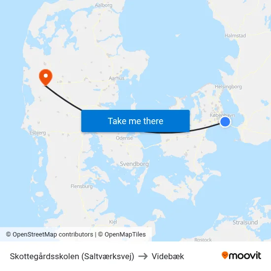 Skottegårdsskolen (Saltværksvej) to Videbæk map