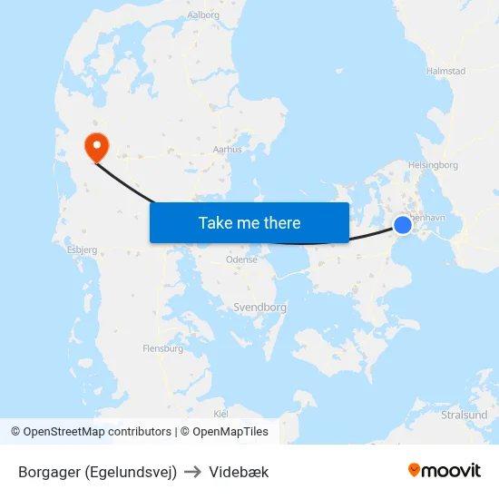 Borgager (Egelundsvej) to Videbæk map