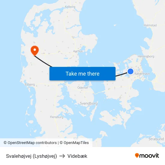 Svalehøjvej (Lyshøjvej) to Videbæk map