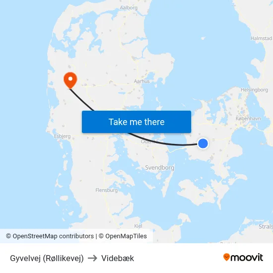 Gyvelvej (Røllikevej) to Videbæk map