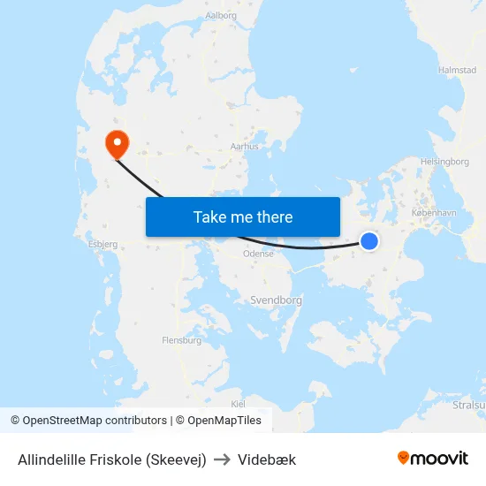 Allindelille Friskole (Skeevej) to Videbæk map
