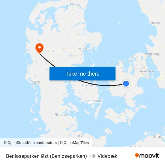 Benløseparken Øst (Benløseparken) to Videbæk map