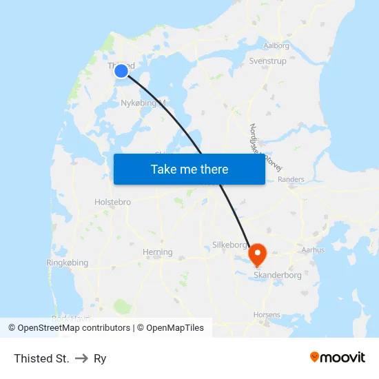 Thisted St. to Ry map