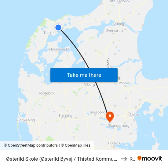 Østerild Skole (Østerild Byvej / Thisted Kommune) to Ry map