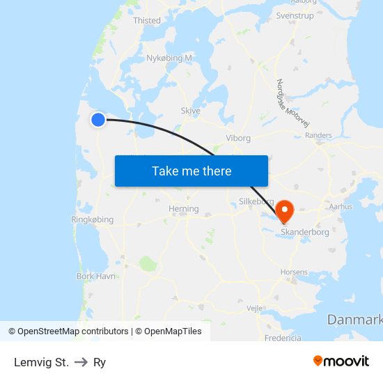 Lemvig St. to Ry map