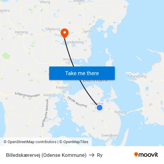 Billedskærervej (Odense Kommune) to Ry map