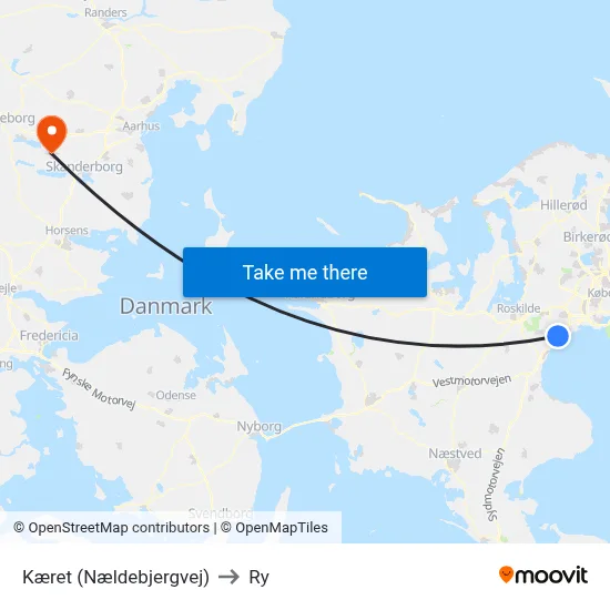 Kæret (Nældebjergvej) to Ry map
