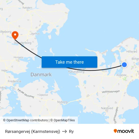 Rørsangervej (Karmstensvej) to Ry map