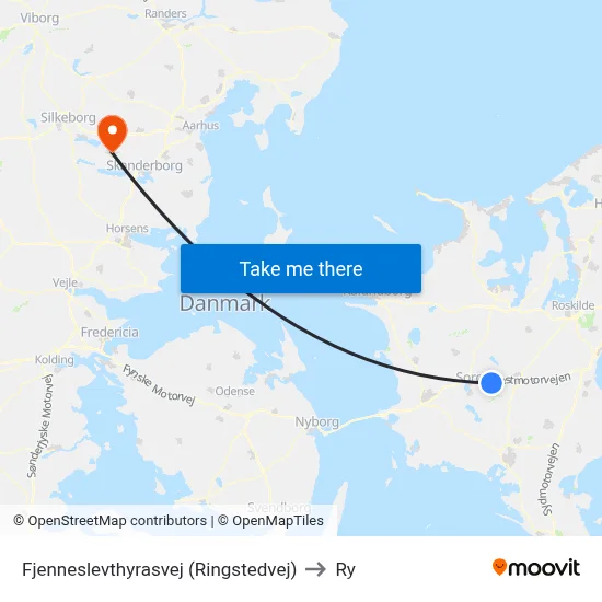 Fjenneslevthyrasvej (Ringstedvej) to Ry map