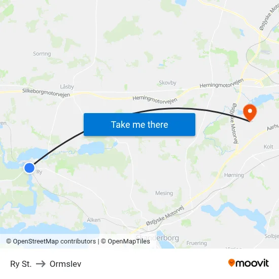 Ry St. to Ormslev map