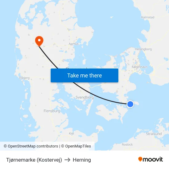 Tjørnemarke (Kostervej) to Herning map