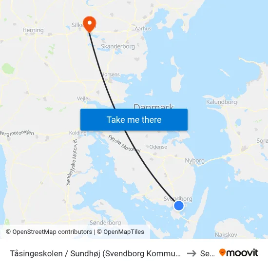 Tåsingeskolen / Sundhøj (Svendborg Kommune) to Sejs map