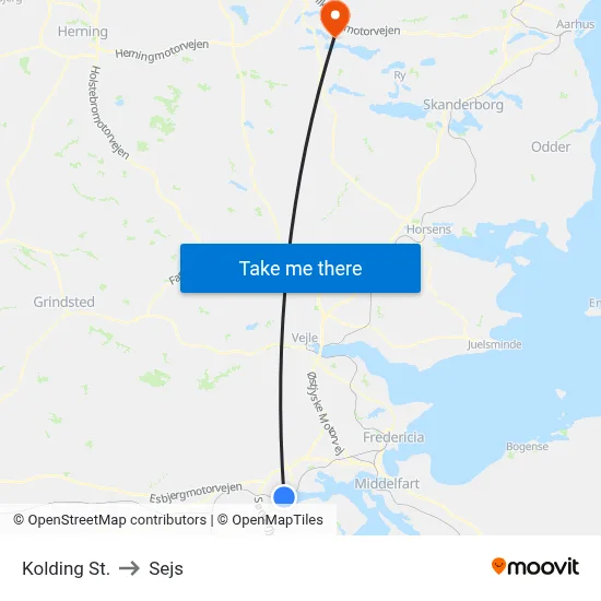 Kolding St. to Sejs map