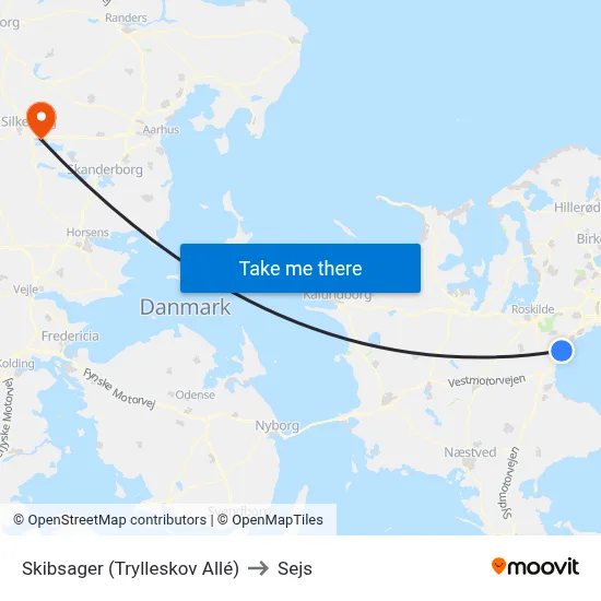 Skibsager (Trylleskov Allé) to Sejs map