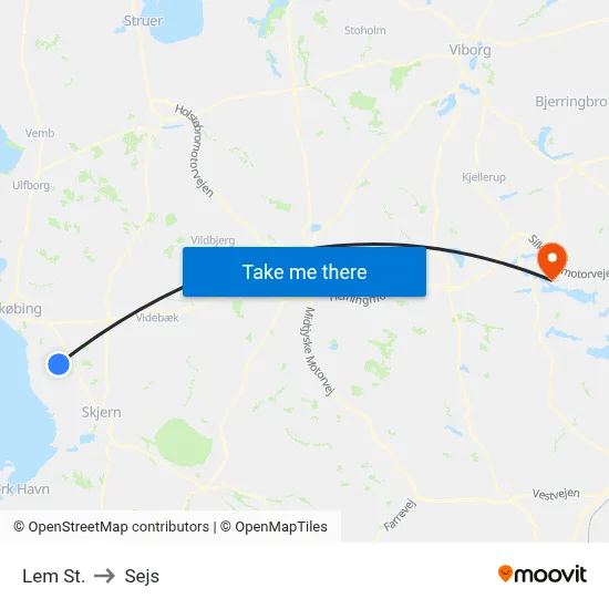 Lem St. to Sejs map