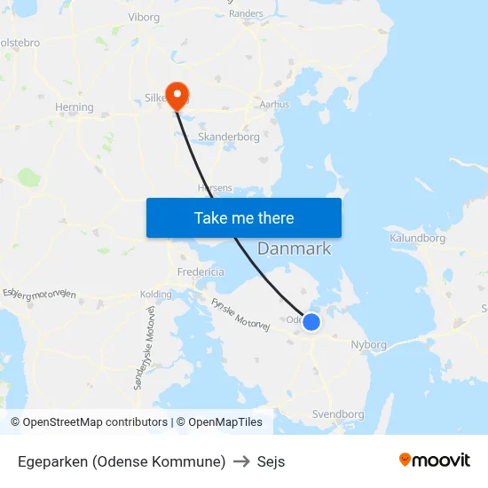 Egeparken (Odense Kommune) to Sejs map