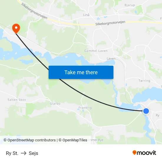 Ry St. to Sejs map