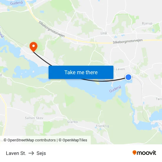 Laven St. to Sejs map