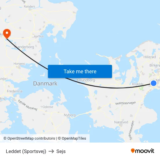 Leddet (Sportsvej) to Sejs map