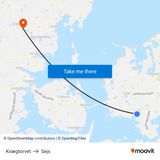 Kvægtorvet to Sejs map