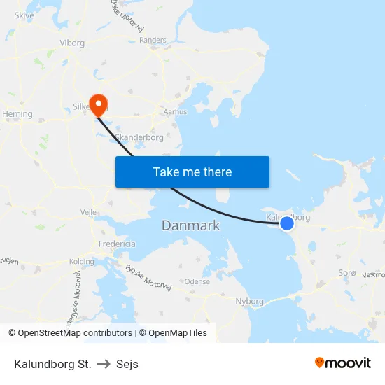 Kalundborg St. to Sejs map