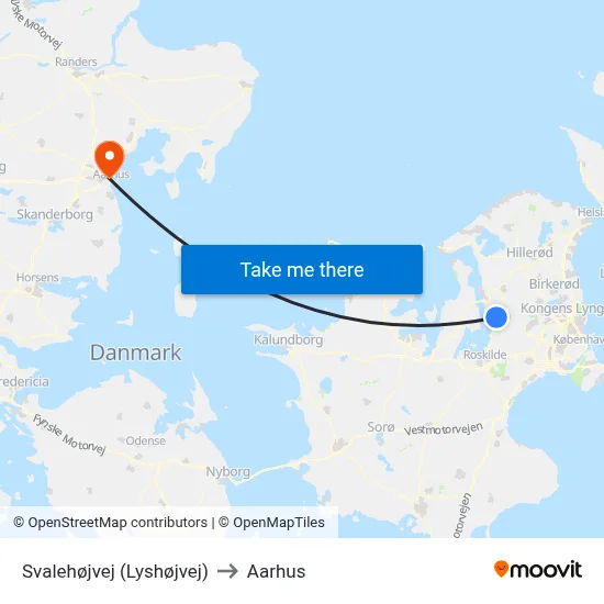 Svalehøjvej (Lyshøjvej) to Aarhus map