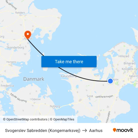 Svogerslev Søbredden (Kongemarksvej) to Aarhus map