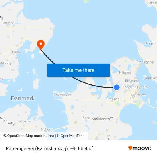Rørsangervej (Karmstensvej) to Ebeltoft map