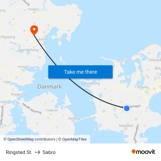 Ringsted St. to Sabro map