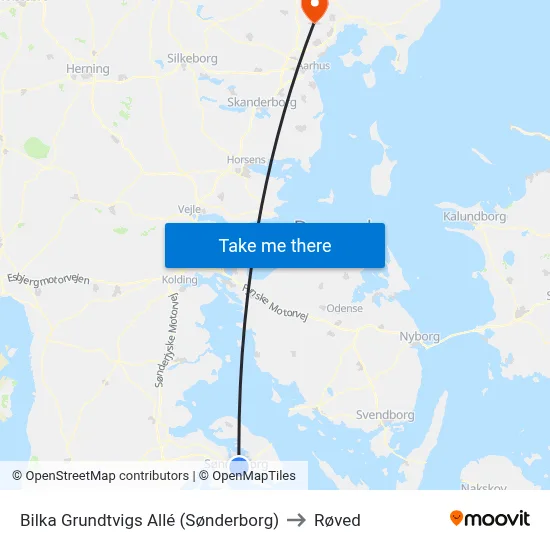 Bilka Grundtvigs Allé (Sønderborg) to Røved map