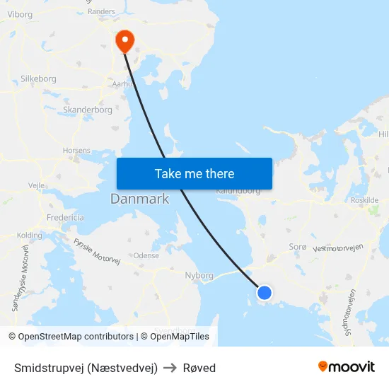 Smidstrupvej (Næstvedvej) to Røved map