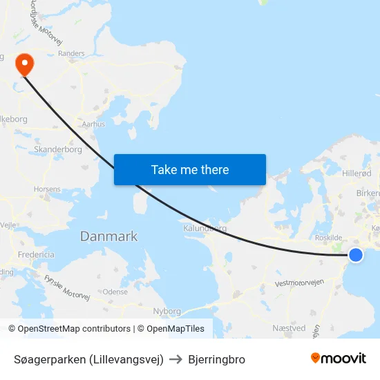 Søagerparken (Lillevangsvej) to Bjerringbro map
