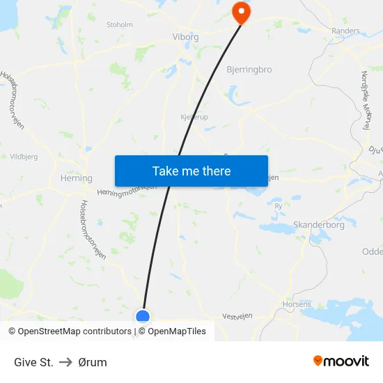 Give St. to Ørum map