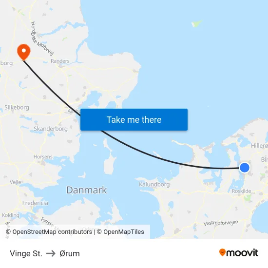Vinge St. to Ørum map
