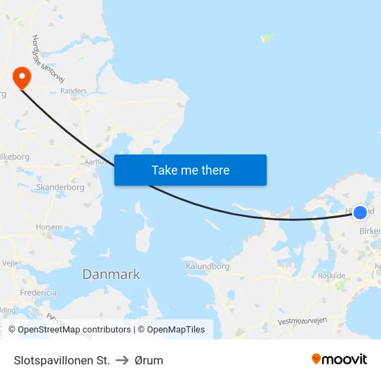Slotspavillonen St. to Ørum map