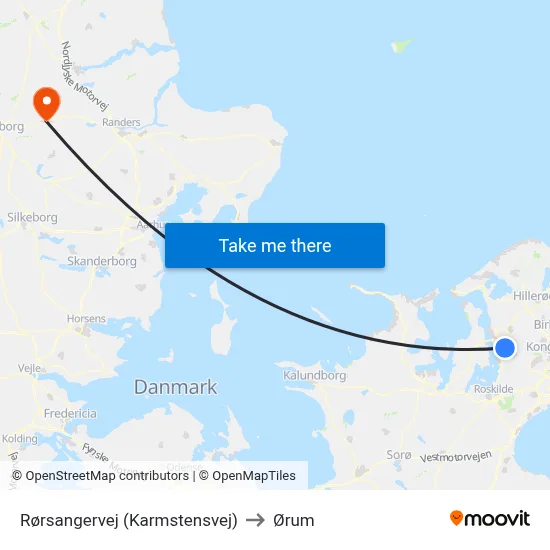 Rørsangervej (Karmstensvej) to Ørum map