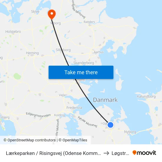 Lærkeparken / Risingsvej (Odense Kommune) to Løgstrup map