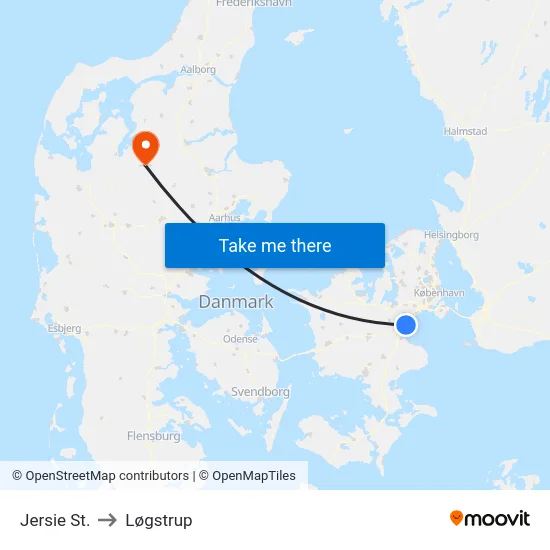Jersie St. to Løgstrup map