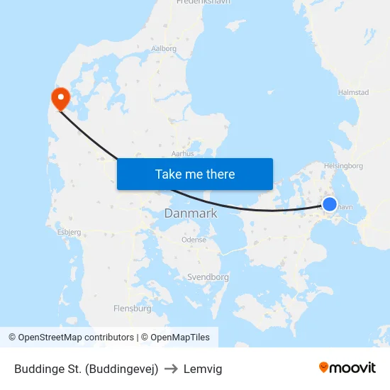 Buddinge St. (Buddingevej) to Lemvig map