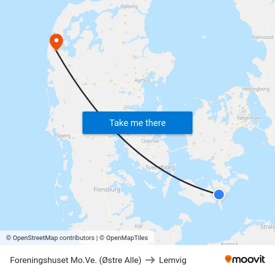 Foreningshuset Mo.Ve. (Østre Alle) to Lemvig map