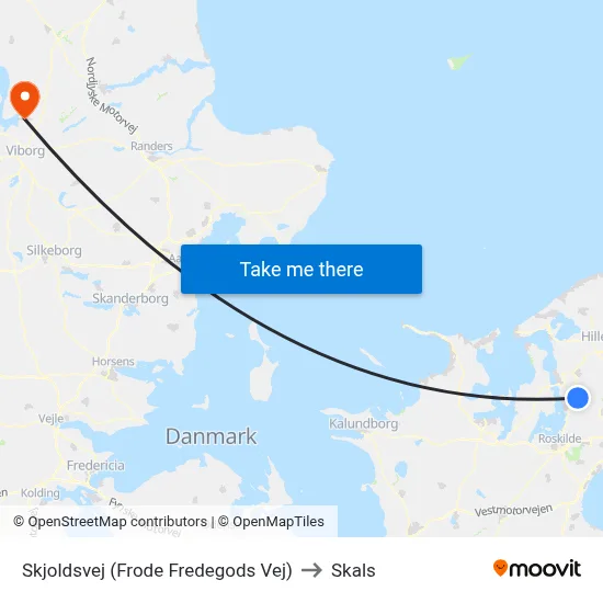 Skjoldsvej (Frode Fredegods Vej) to Skals map