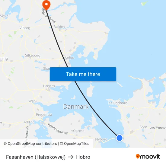 Fasanhaven (Halsskovvej) to Hobro map