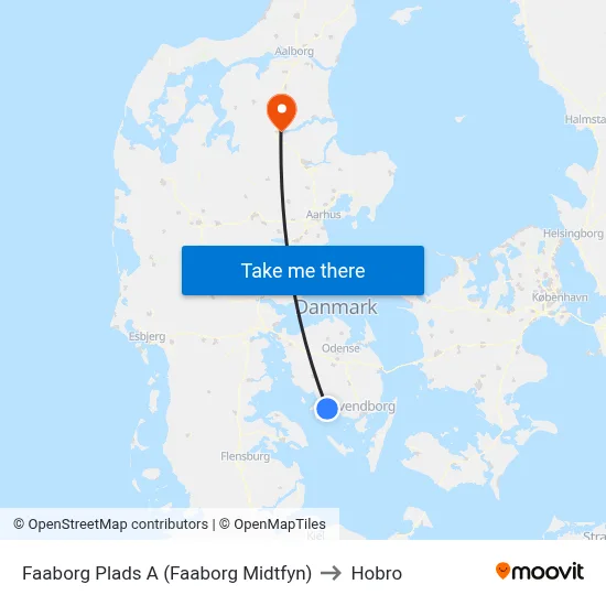 Faaborg Plads A (Faaborg Midtfyn) to Hobro map